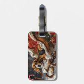 Beagle Hund Weihnachten Gepäckanhänger (Rückseite vertikal)