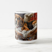 Beagle Hund Weihnachten Kaffeetasse (Mittel)