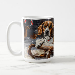 Beagle Hund Weihnachten Kaffeetasse