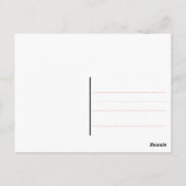 Beagle-Hund Weihnachten Postkarte (Rückseite)