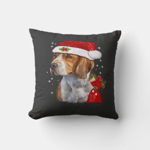 Beagle Hund Weihnachts-T-Shirt Hund Familie Weihna Kissen