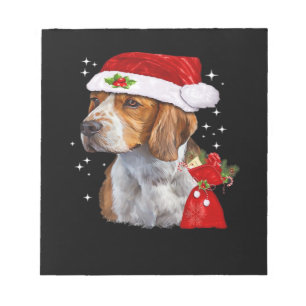 Beagle Hund Weihnachts T-Shirt Hund Familie Weihna Notizblock