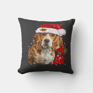 Beagle-Hund-Weihnachts-T-Shirt Weihnachts-Hund-ess Kissen