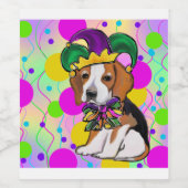 Beagle-Hund Weinetikett (Einzelnes Label)