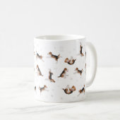 Beagle Hund Yoga Tasse (VorderseiteRechts)
