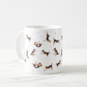 Beagle Hund Yoga Tasse (Vorderseite Links)