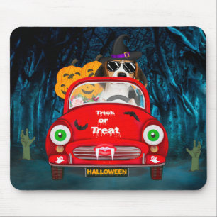 Beagle Hunde Beängstigendes Auto Mousepad
