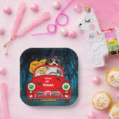 Beagle Hunde Beängstigendes Auto Pappteller (Party)