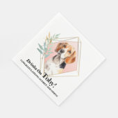 Beagle Hunde Haustier Hochzeit Napkins mit Hunden  Serviette (Ecke)