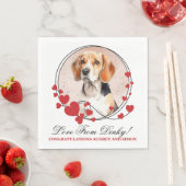 Beagle Hunde Haustier Hochzeit Napkins mit Hunden  Serviette (Beispiel)