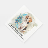 Beagle Hunde Haustier Hochzeit Napkins mit Hunden  Serviette (Ecke)