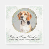 Beagle Hunde Haustier Hochzeit Napkins mit Hunden  Serviette (Vorderseite)