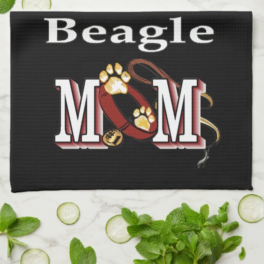 Beagle Hunde MAMA Handtuch (Gefaltet)