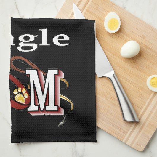 Beagle Hunde MAMA Handtuch (Viertel Falte)