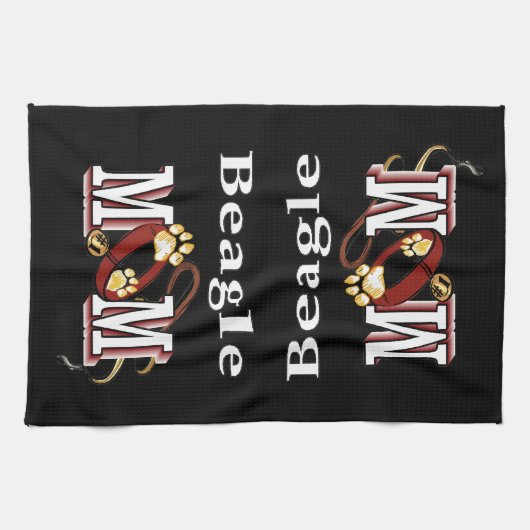 Beagle Hunde MAMA Handtuch (Horizontal)