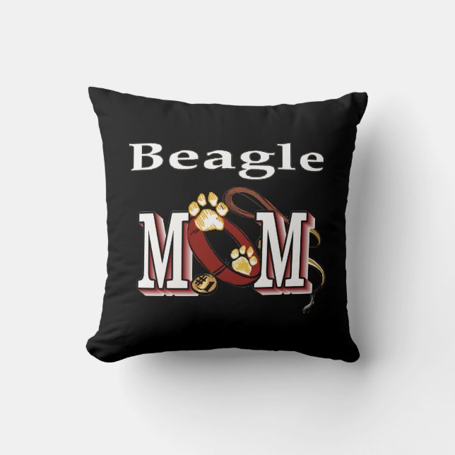 Beagle Hunde MAMA Kissen (Vorderseite)