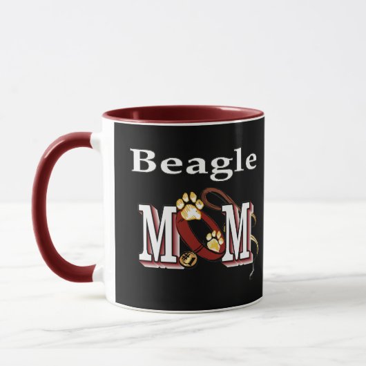 Beagle Hunde MAMA Tasse (Links)