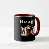 Beagle Hunde MAMA Tasse (VorderseiteRechts)