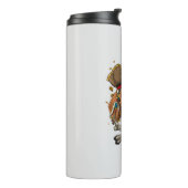 Beagle Hunde Pirate Piratenflagge Flag Thermosbecher (Nach links gedreht)