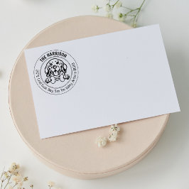 Beagle Hunde Rücksendeadresse Gummistempel