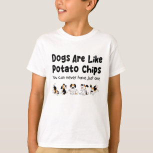 Beagle Hunde sind wie Kartoffelchips Hundeliebhabe T-Shirt