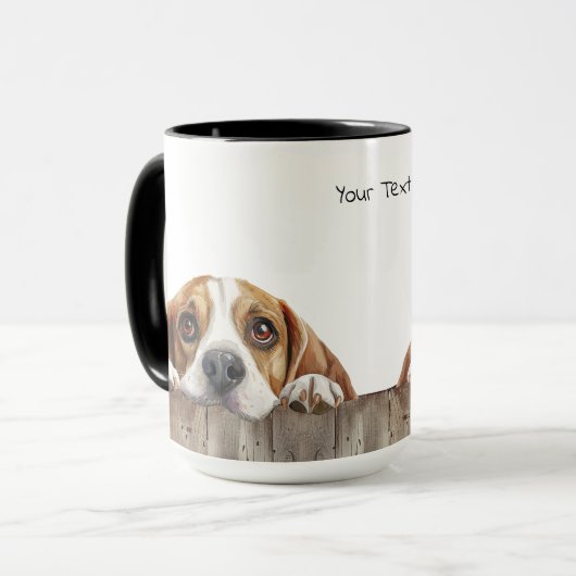 Beagle Hunde Tasse (Vorderseite Links)
