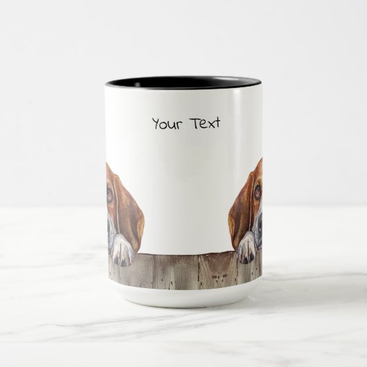 Beagle Hunde Tasse (Zentrum)
