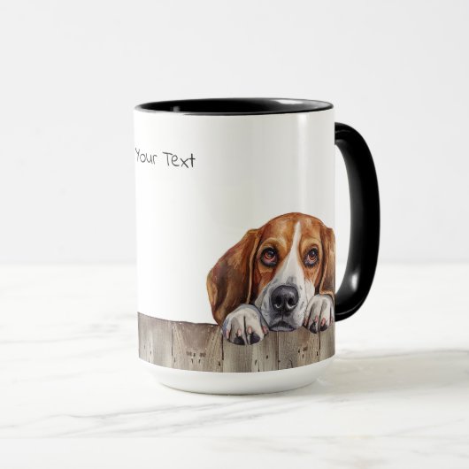 Beagle Hunde Tasse (VorderseiteRechts)