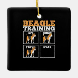 Beagle Hunde-Training Hund Keramikornament