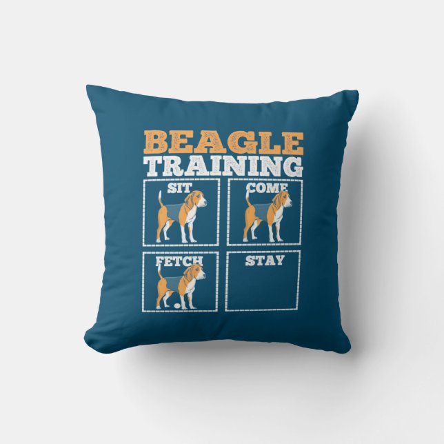Beagle Hunde-Training Hund Kissen (Vorderseite)