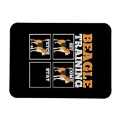 Beagle Hunde-Training Hund Magnet (Horizontal)