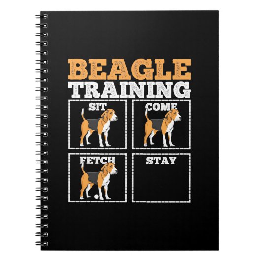 Beagle Hunde-Training Hund Notizblock (Vorderseite)