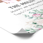 Beagle Hunde Unterschrift Trinkzeichen Poster (Ecke)