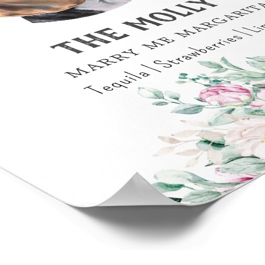 Beagle Hunde Unterschrift Trinkzeichen Poster (Ecke)