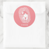 Beagle Hunde Zucht Premium / Beagle Hunde Liebhabe Runder Aufkleber (Tasche)