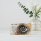 Beagle-Hundeaugen-Entwurfsgeschäftskarte Visitenkarte (Stehend Vorderseite)