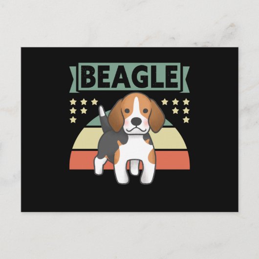 Beagle | Hundebesitzer Beagle Postkarte (Vorderseite)