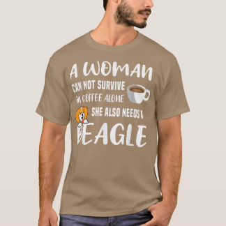 Beagle-Hundebesitzer Kaffeeliebhaber Vintage Hunde T-Shirt