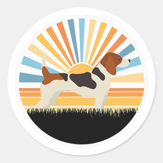 Beagle - Hundebüt Runder Aufkleber (Vorderseite)