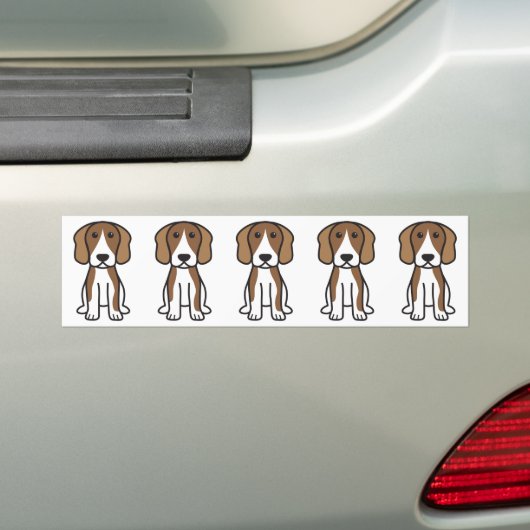 Beagle-HundeCartoon Autoaufkleber (Auf Auto)