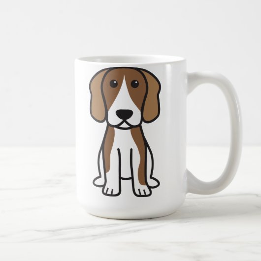 Beagle-HundeCartoon Kaffeetasse (Rechts)