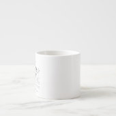 Beagle-Hundefan Illustration  Espressotasse (Vorderseite)