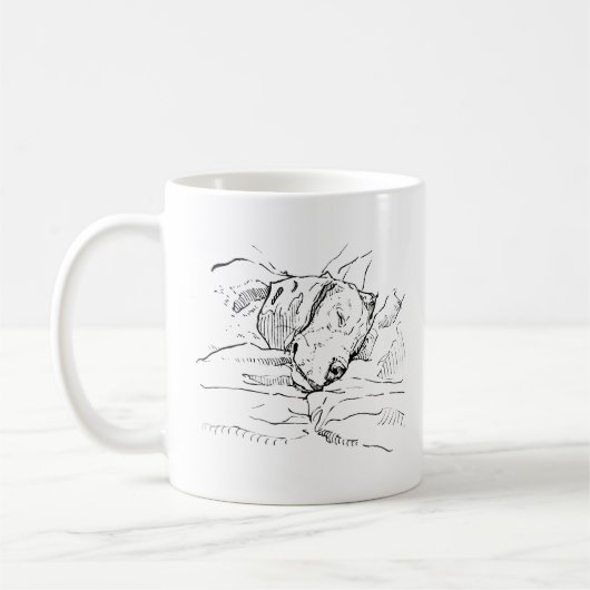 Beagle-Hundefan Illustration  Kaffeetasse (Links)