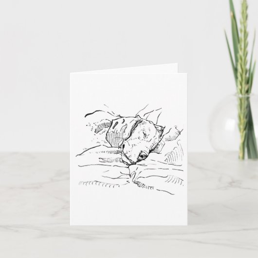 Beagle-Hundefan Illustration Karte (Vorderseite)