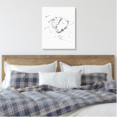Beagle-Hundefan Illustration Leinwanddruck (Insitu (Schlafzimmer))