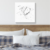 Beagle-Hundefan Illustration  Leinwanddruck (Insitu (Schlafzimmer))