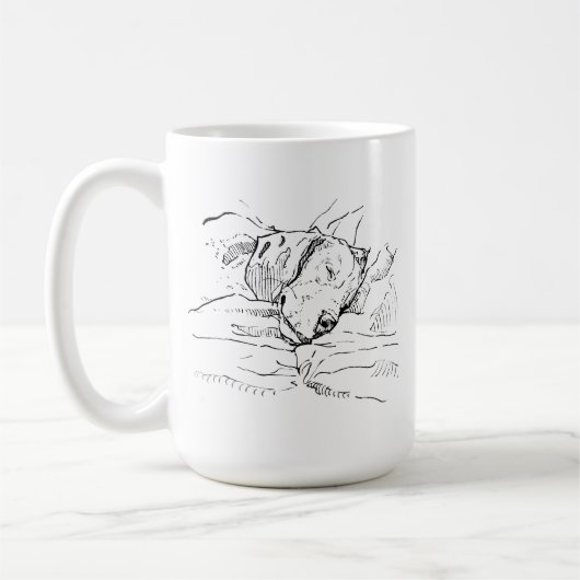 Beagle-Hundefreund-Illustration  Kaffeetasse (Links)
