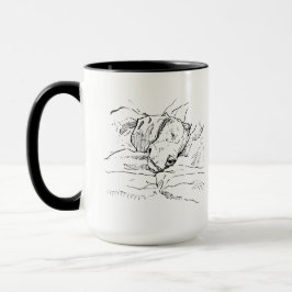 Beagle-Hundefreund-Illustration Tasse