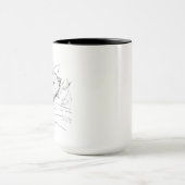 Beagle-Hundefreund-Illustration  Tasse (Zentrum)