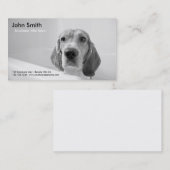 Beagle-Hundehaustier-Pflegengeschäftskarte Visitenkarte (Vorne/Hinten)